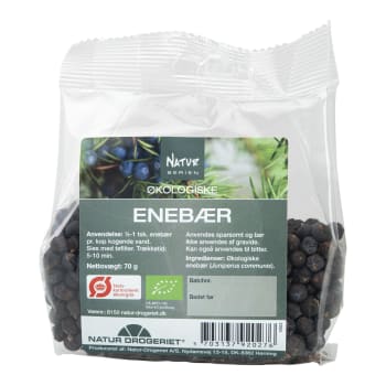 Einerbær, hele, Økologiske 70g Urt