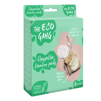 Eco Gang Bomullspads bambus gjenbrukbare 8 stk
