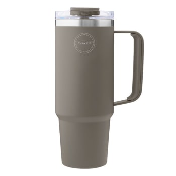 AYA&IDA Tumbler Termokopp m/sugerør Driftwood 885ml