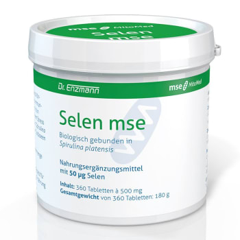 Selen mse 50µg bundet til Spirulina, 360 tabletter