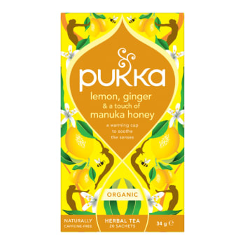 Pukka Lemon, Ginger & Manuka Honey økologisk 20 teposer