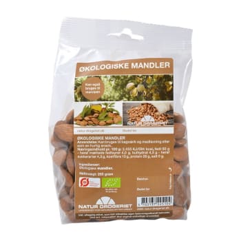 OUTLETVARE: Mandler økologiske 250g