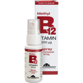 Methyl B12 250µg med kirsebærsmak 25ml Spray