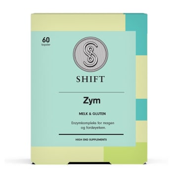 SHIFT Zym Melk & Gluten 60 kapsler