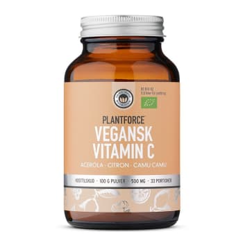 Plantforce Vegansk Vitamin C Økologisk 100g pulver