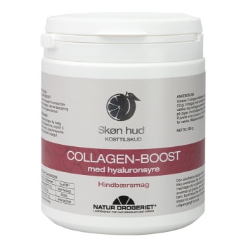 Collagen-Boost med hyaluronsyre, bringebærsmak 350g