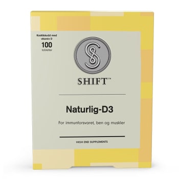 SHIFT Naturlig D3 80µg 100 Tabletter