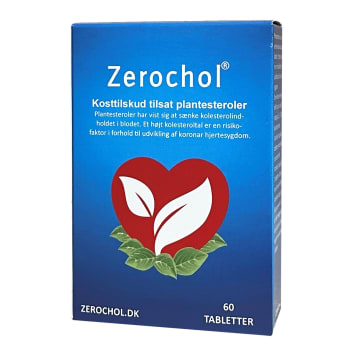 Zerochol, 800mg plantesteroler, 60 tabletter