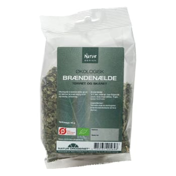 Brennesle/brændenælde (urtica Dioica) ØKOLOGISK 40g Tørket urt