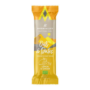 Moonvalley Oats & Dates Bar - Lemon & Ginger 50g øko