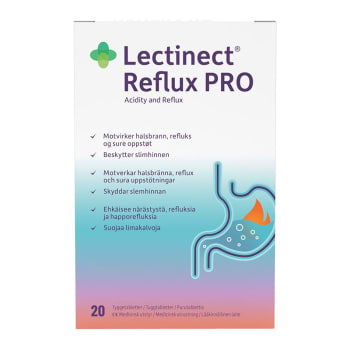 Lectinect Reflux PRO 20 tabletter