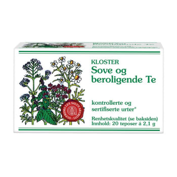  Sove og Beroligende te 20 poser à 2g