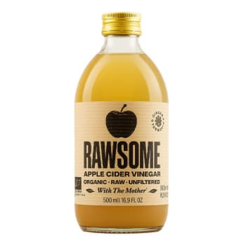 Rawsome Eplecidereddik med moder + ingefær og gurkemeie økologisk 500ml