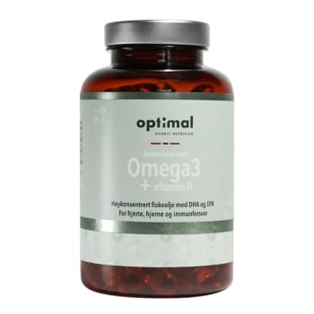 Optimal Nordic Nutrition Omega 3 + Vitamin D 120 kapsler