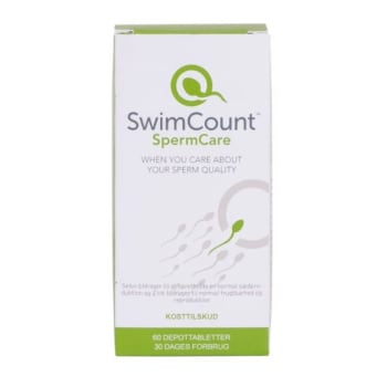 SwimCount SpermCare 60 Tabletter