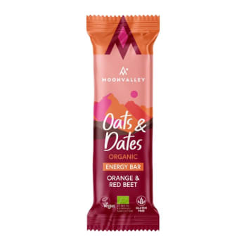 Moonvalley Oats & Dates Bar - Red beetroot Citrus 50g øko