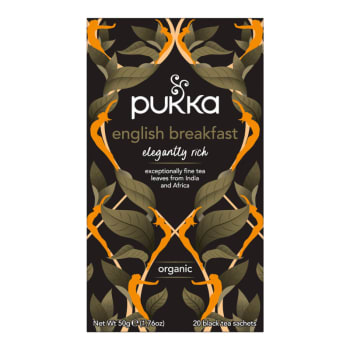 Pukka English Breakfast (sort te) økologisk 20 teposer