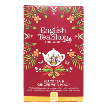 Black Tea & Ginger with Peach økologisk 20 teposer