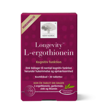 Longevity L-ergothionein 30 tabletter