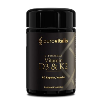 PuroVitalis Liposomal Vitamin D3 + K2, 60 kapsler