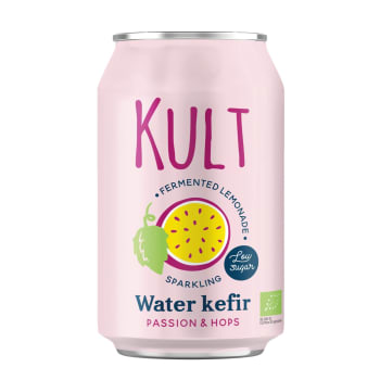 Kult Vannkefir Pasjonsfrukt og Humle Øko 0,33L