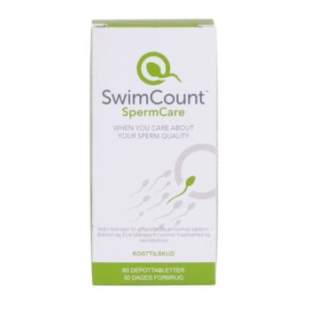 SwimCount SpermCare 60 Tabletter