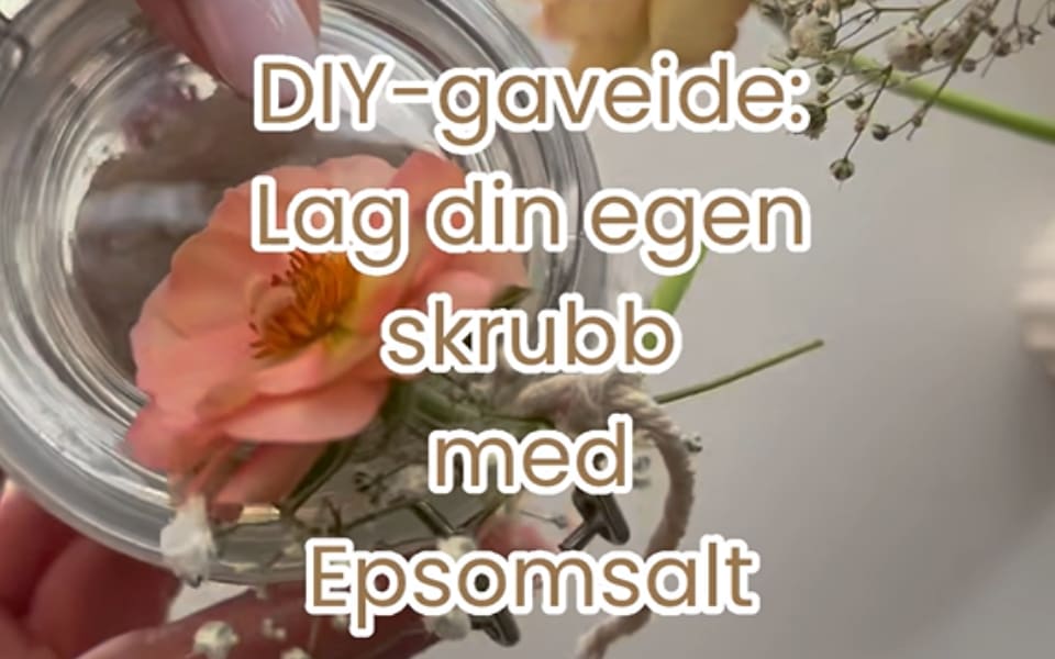 Epsomsalt skrubb med vanilje, kokos og honning DIY