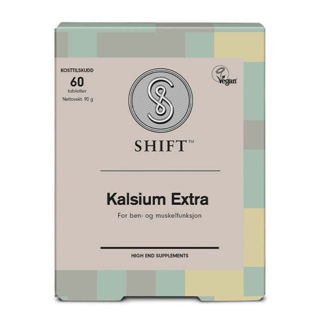 SHIFT Kalsium Extra 60 Tabletter