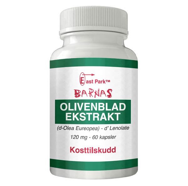 Olivenbladekstrakt (barn), 120mg 60 Kapsler