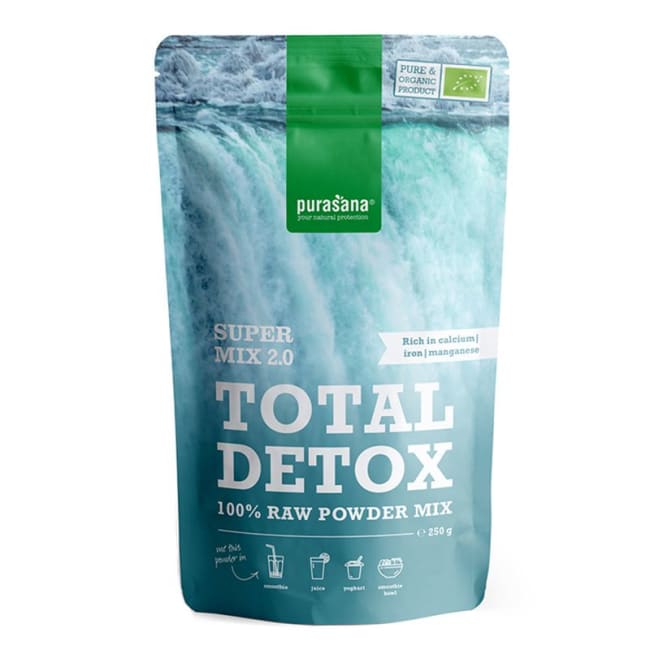 Total Detox mix 2.0, økologisk og raw 250g Pulver