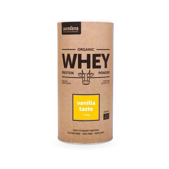 Whey protein vanilla - økologisk myseprotein 400g Pulver