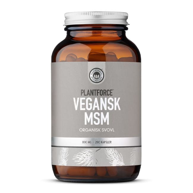 Plantforce MSM, plantebasert organisk svovel, 800 mg 200 Kapsler