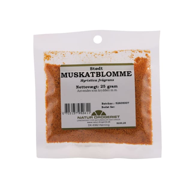 Muskatblomme (myristica fragrans) 25g Krydderier