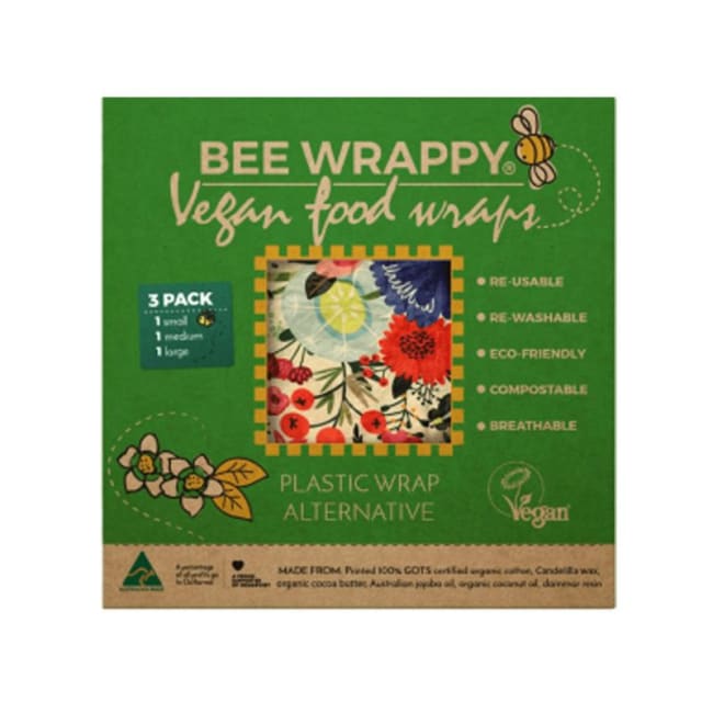 Bee Wrappy, vegansk voksark, 3-pakk, miks