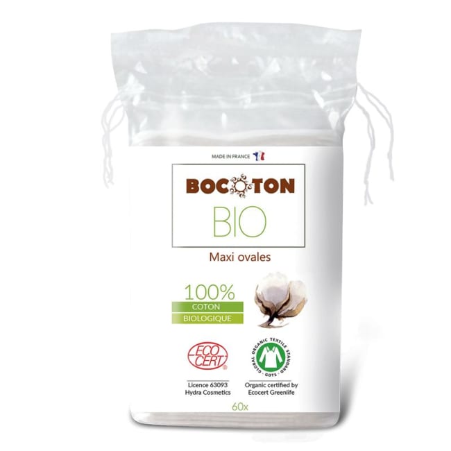 Bomullspads ovale økologiske 40 stk