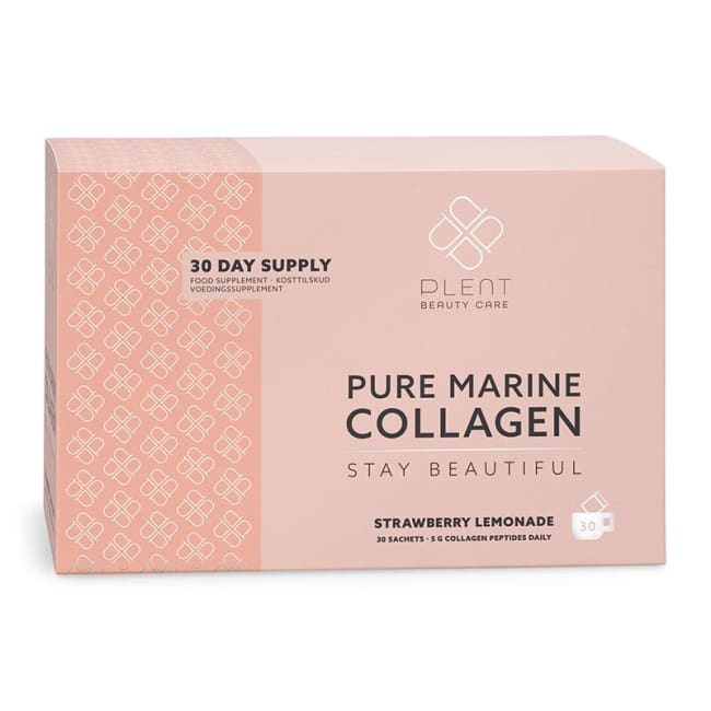 Plent Pure Marine Collagen Strawberry Lemonade Box, 30 poser