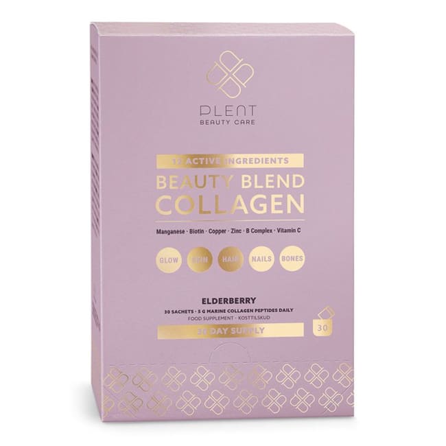 Plent Beauty Collagen Blend - Gold line, Svarthyll, 30 poser