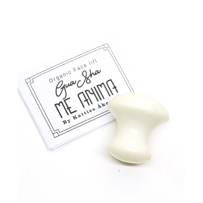 Gua Sha Mushroom New Jade hvit