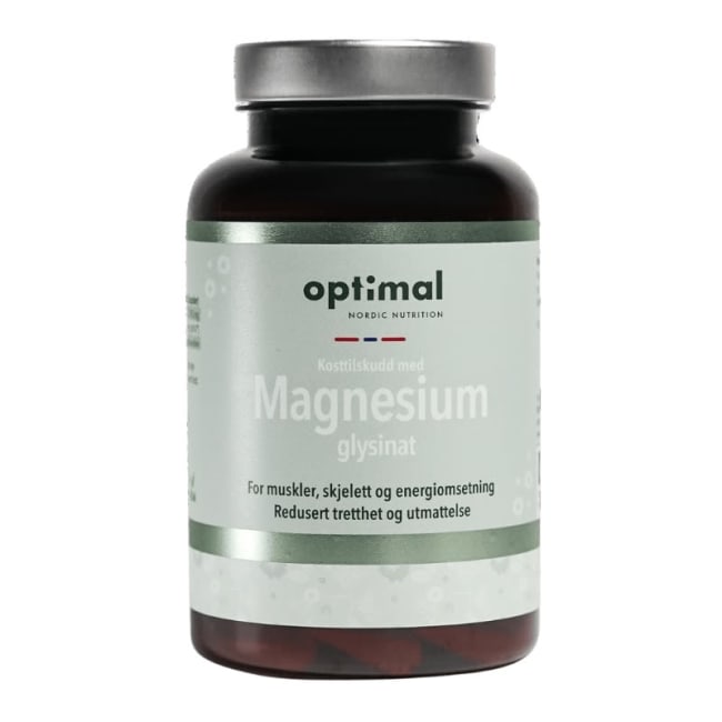 Optimal Nordic Nutrition Magnesium Glysinat 120 kapsler