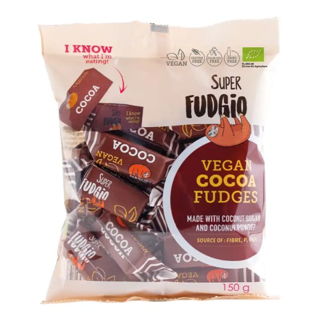 Super Fudgio Kakao karameller økologiske 100g