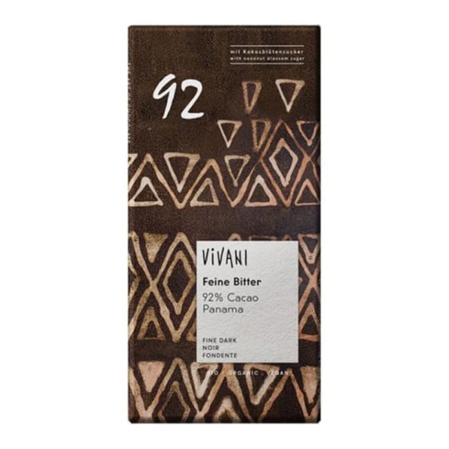 Vivani 92% Mørk Sjokolade økologisk 80g