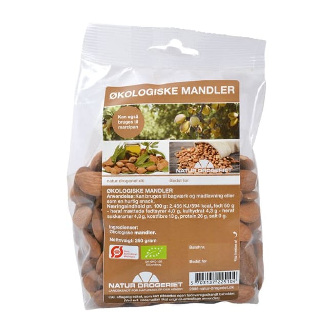 OUTLETVARE: Mandler økologiske 250g