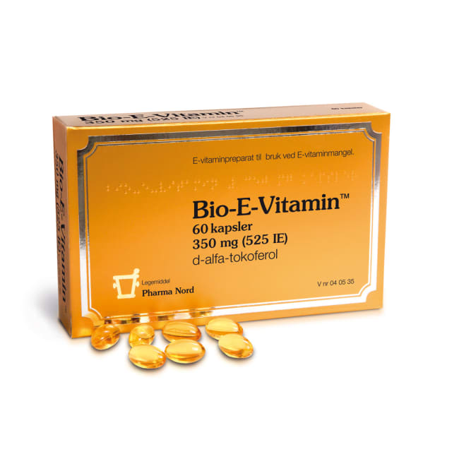 Bio-E-Vitamin 350mg 60 Kapsler