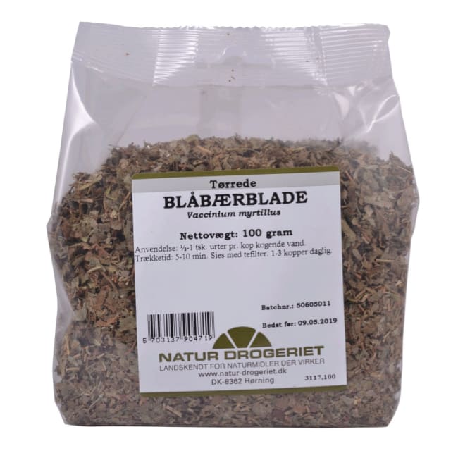 Blåbærblade - Vaccinium Myrtillus 100g Urt