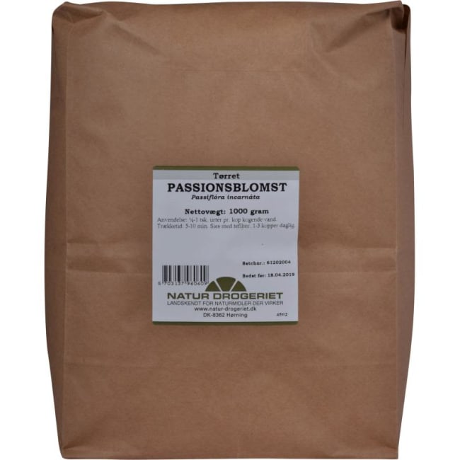 Pasjonsblomst (Passiflora incarnata) 1000g tørket