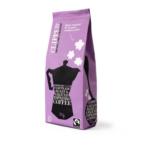 Roast and ground Espresso coffee, økologisk kaffe 227g