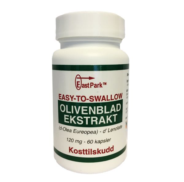 Olivenbladekstrakt 120 mg - Easy to swallow 60 Vegkapsler