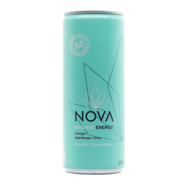 Nova Organic Energy, appelsin, hylleblomst og lime 250ml