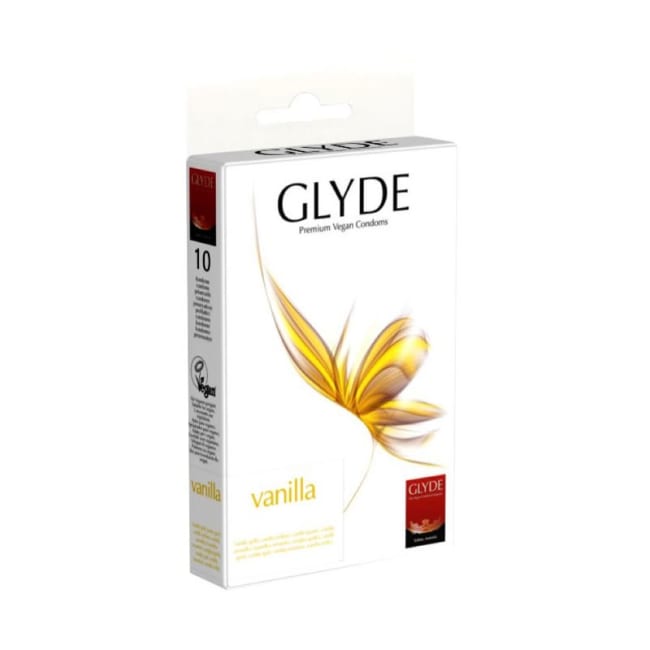 Glyde Veganske kondomer, Vanilje 10 Stk