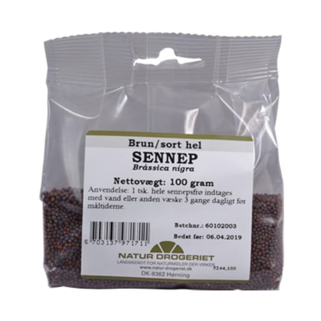 Sennep, brun, hel 100g